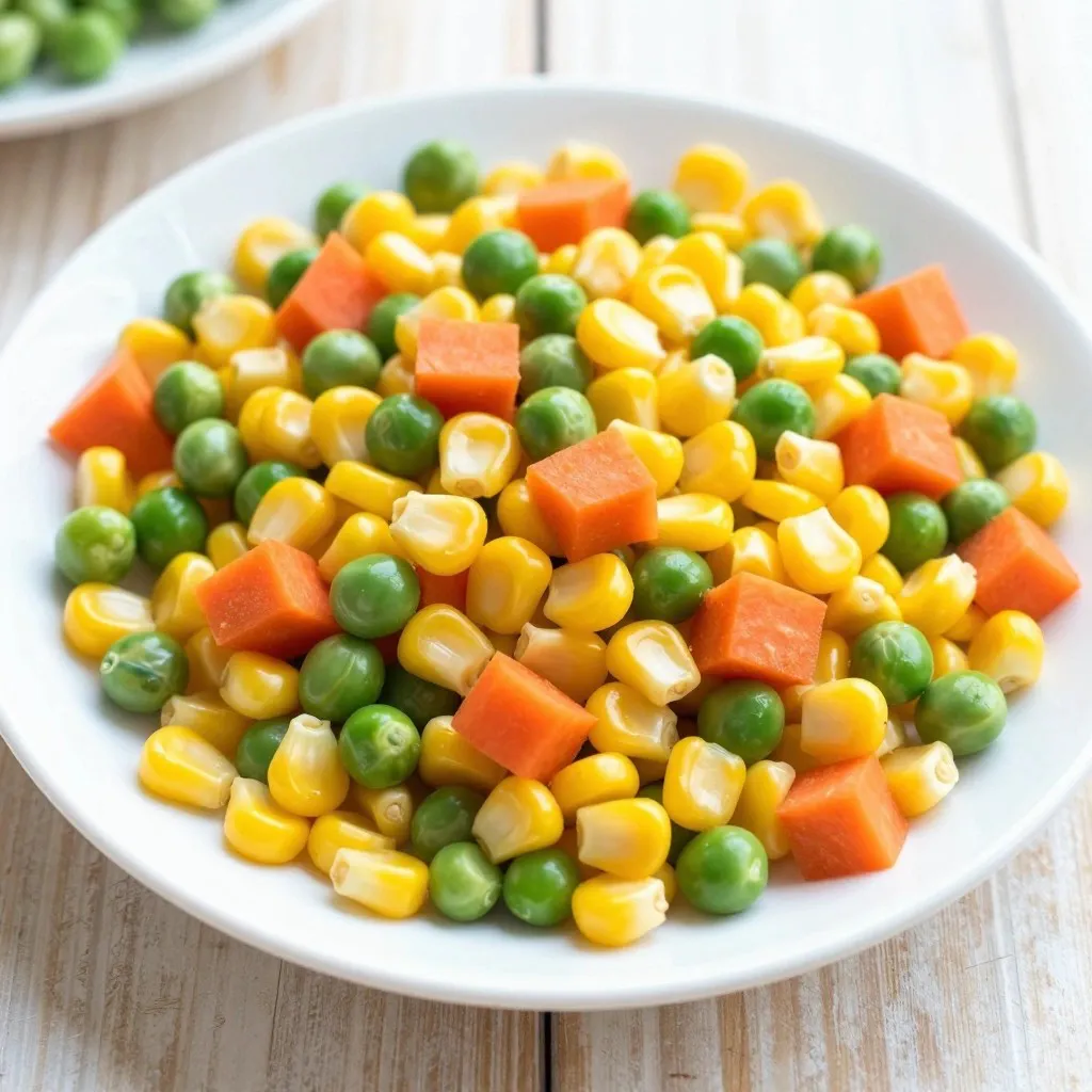 冷凍ミックスベジタブル（冷凍加工された野菜の詰め合わせ）