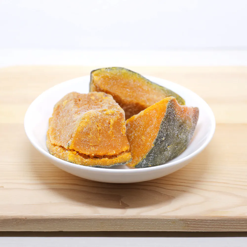 冷凍かぼちゃ（冷凍加工された植物性野菜）