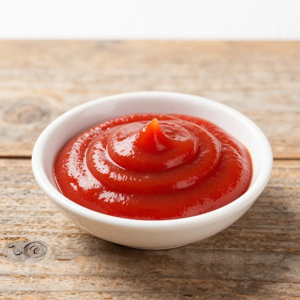 ケチャップ（トマトを原料とした加工調味料）