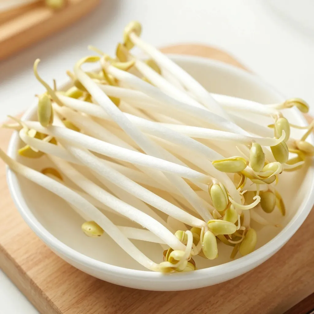 もやし（植物性の豆芽野菜）