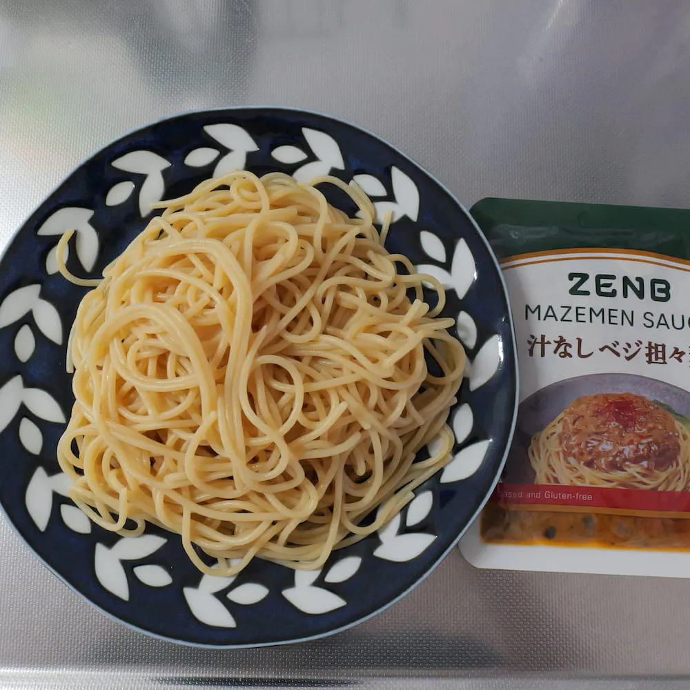 汁なし担々麺の素_麺の茹で上がり